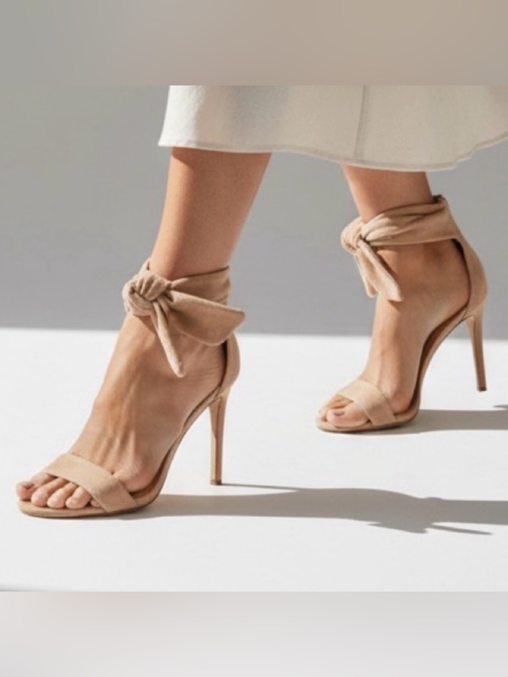 Banana Republic Suede High Heel Sandal with Bow